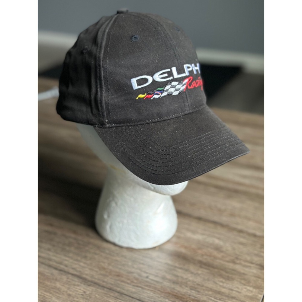 Delphi Racing black Adjustable Cap By Shumsky‎